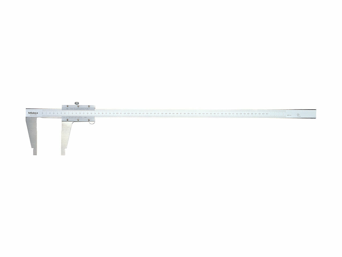 The Mitutoyo Vernier caliper with nib jaws provides highly accurate inner and outer dimension measurements.