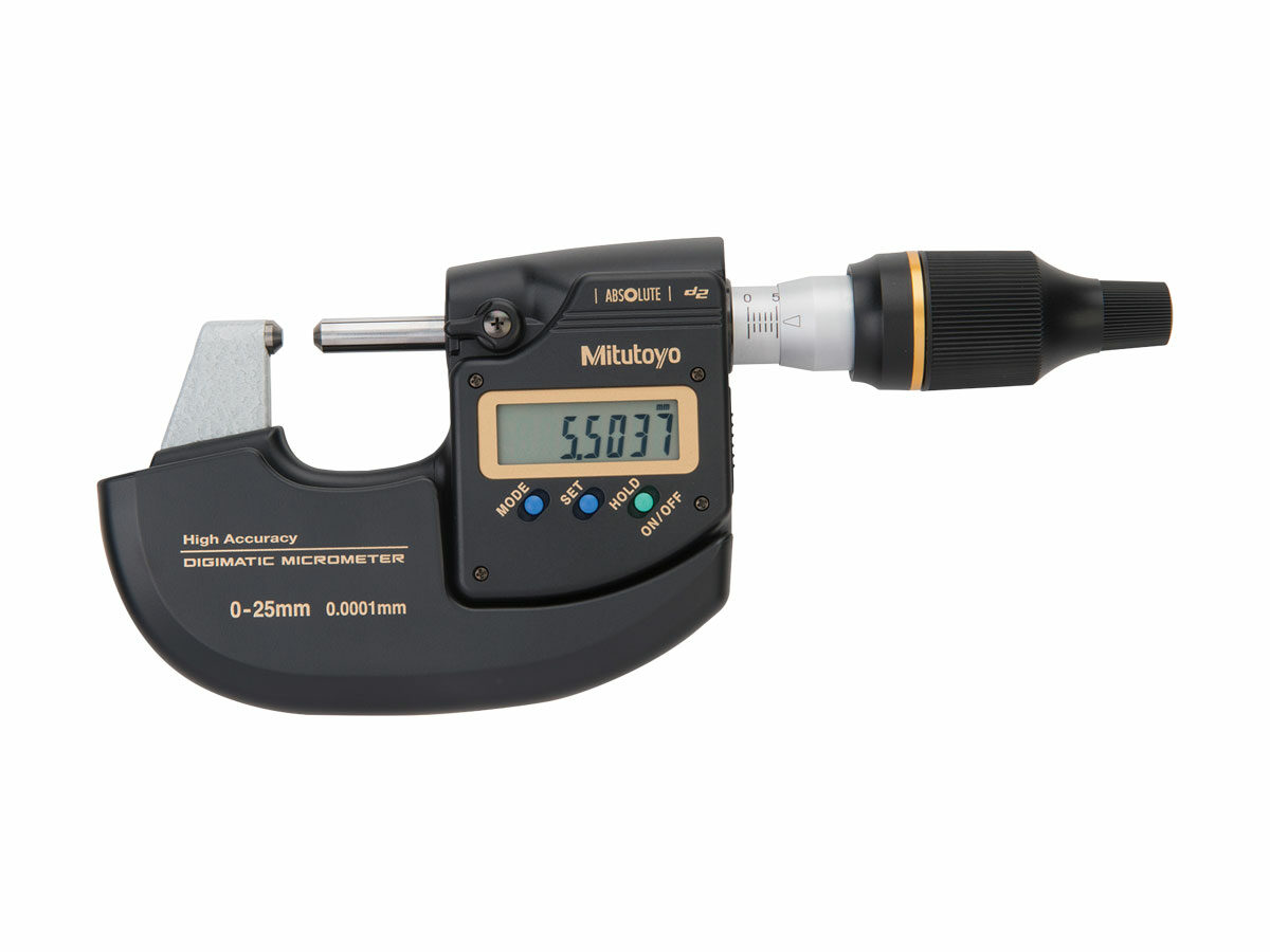 The Mitutoyo MDH Micrometer offers the most accurate micrometer of any digital micrometer commercially available