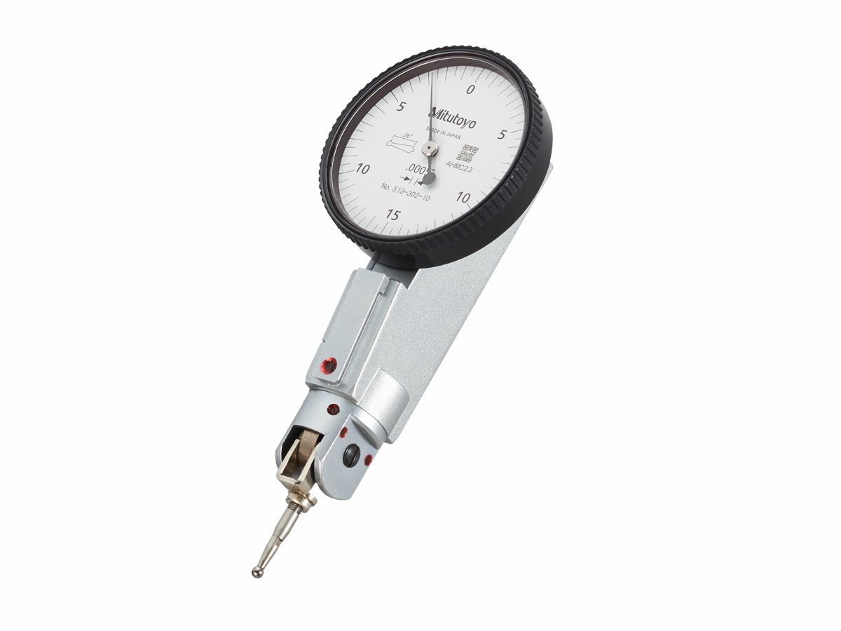 Mitutoyo's Universal Type Dial Test Indicator with white dial