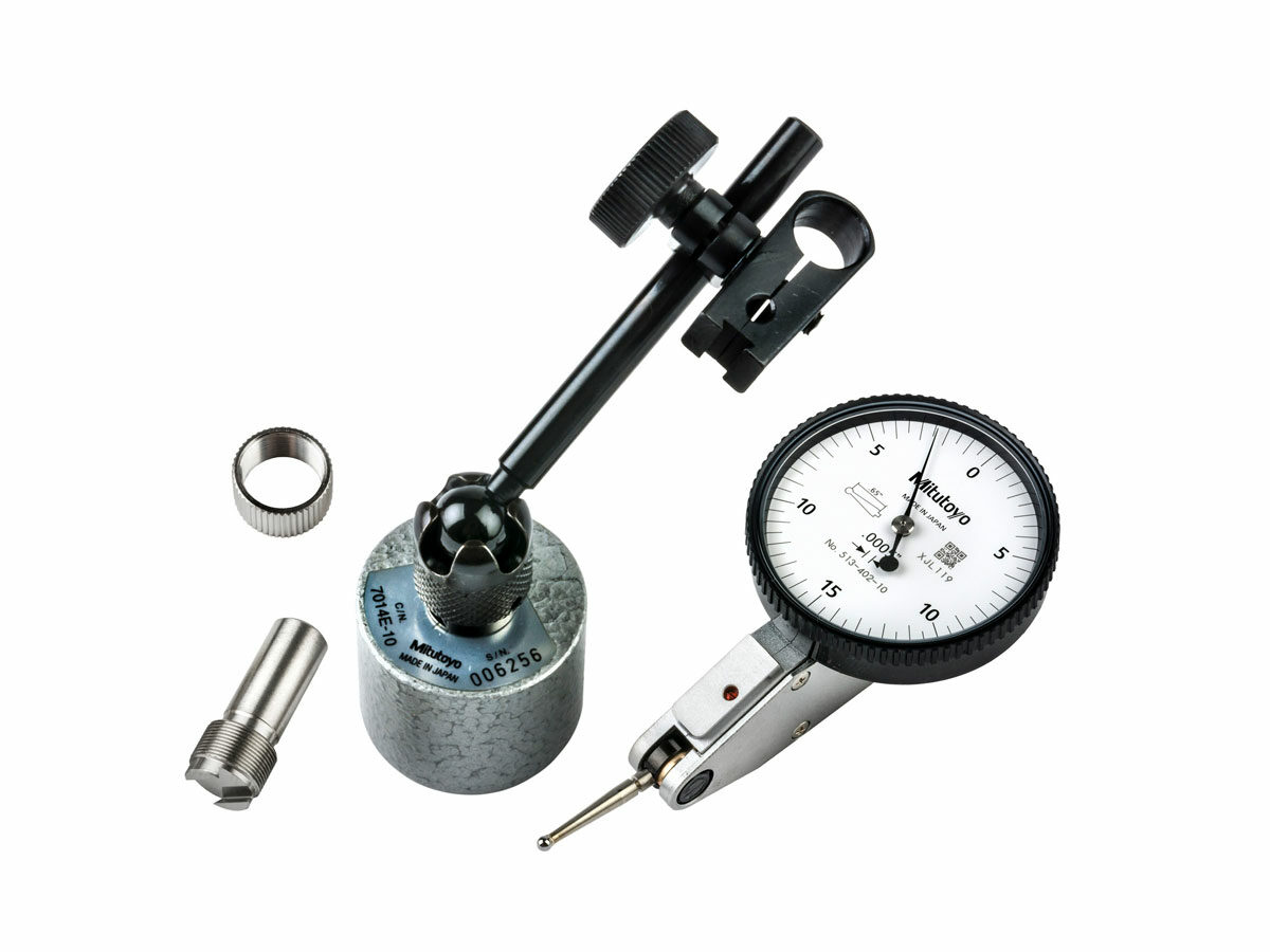 Mitutoyo's Horizontal Type Dial Indicator Special Set With White Dial