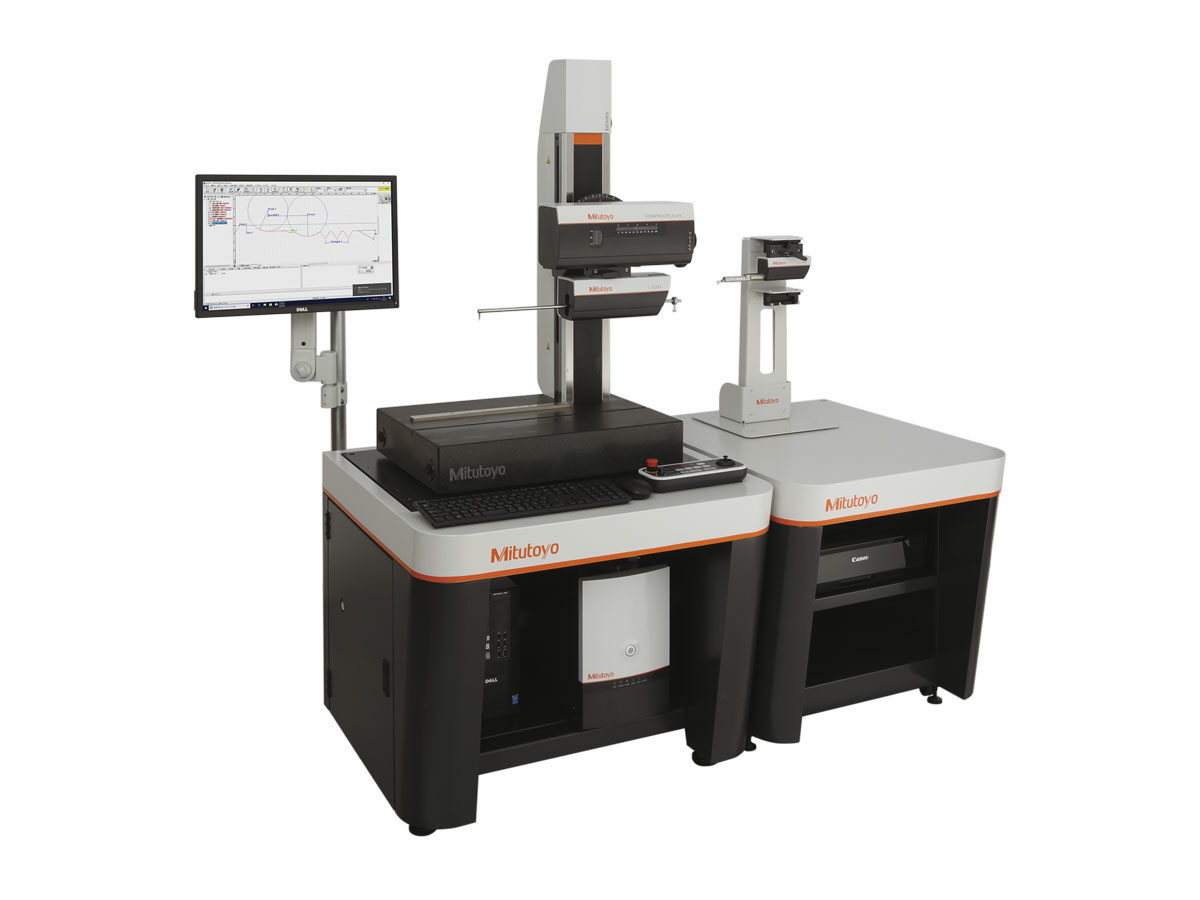 The Mitutoyo Formtracer Avant machine is a versatile hybrid dual detector system with a single-sided stylus that makes contour and surface roughness measurements quickly and efficiently. The detector heads are easily swapped to change measurement types.